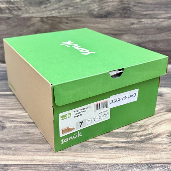 NIB Sanuk Cozy Vibe Mid SL Boots Booties 7M Tannin - Picture 12 of 12
